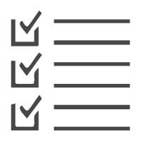 Service Maintenance Contracts Rational Ovens icon with checkboxes and list